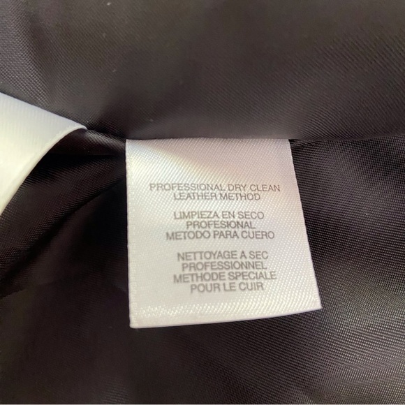 JONES New York black crop jacket shinny genuine leather soft contemporary spakle - Picture 8 of 16